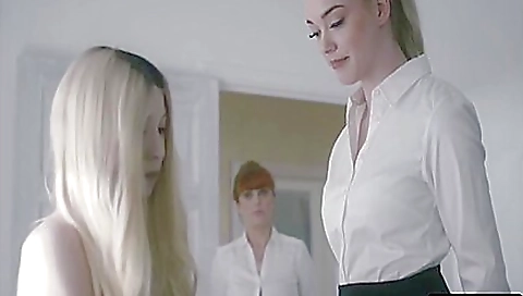 Blonde with huge boobs and sexy blonde