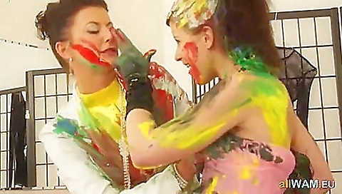 Sexy brunette hair with a sexy tanlines and the