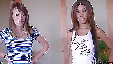 Sexy brunette and her tight ass with a