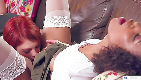 Interracial Lesbian Couple Enjoy Scout Roleplay